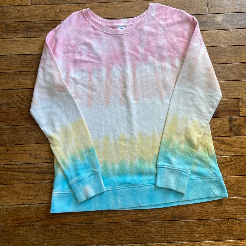 OLD NAVY: tie dye crew neck sweatshirt